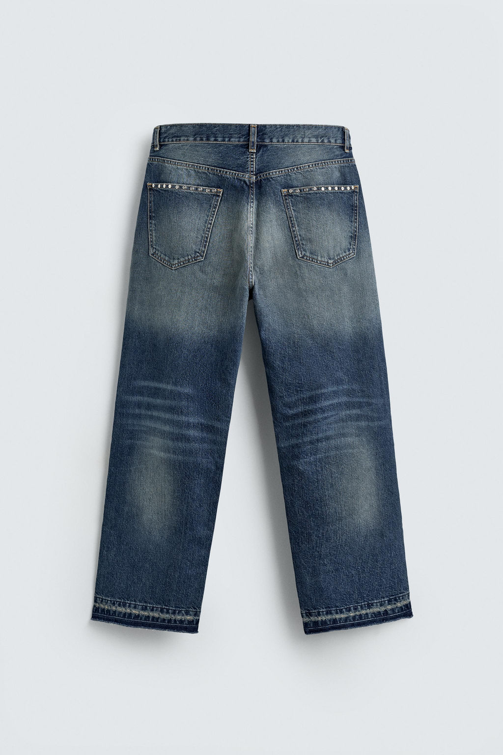 STUDDED LOOSE FIT JEANS - Zara фото 8