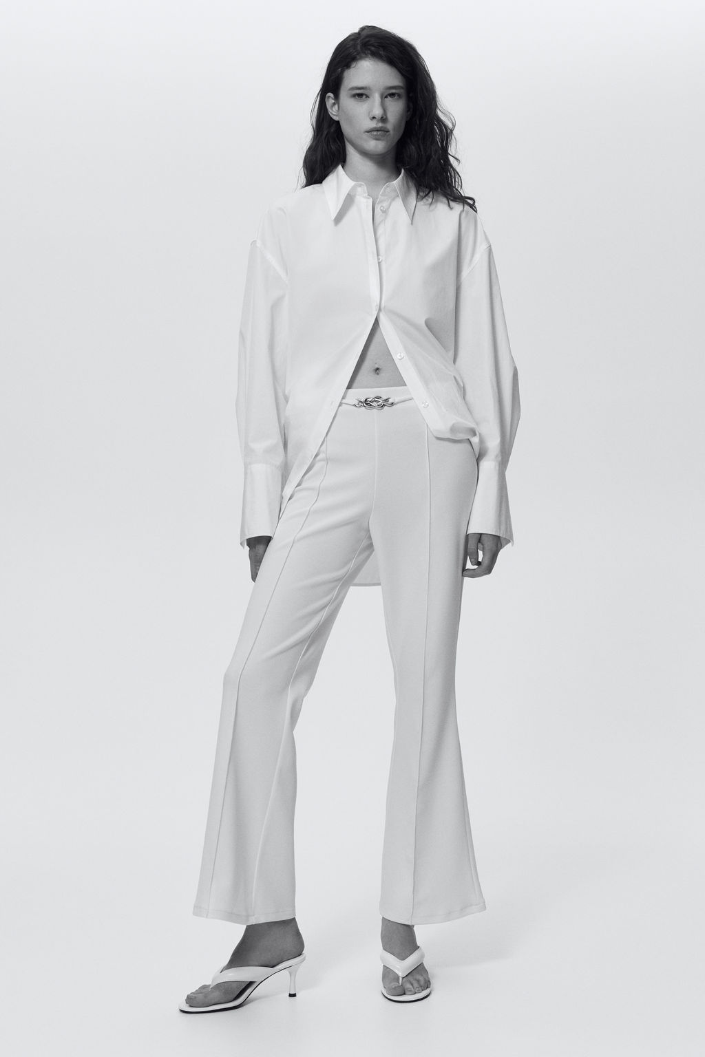 Pantal?n bootcut en punto roma - H&m фото 4