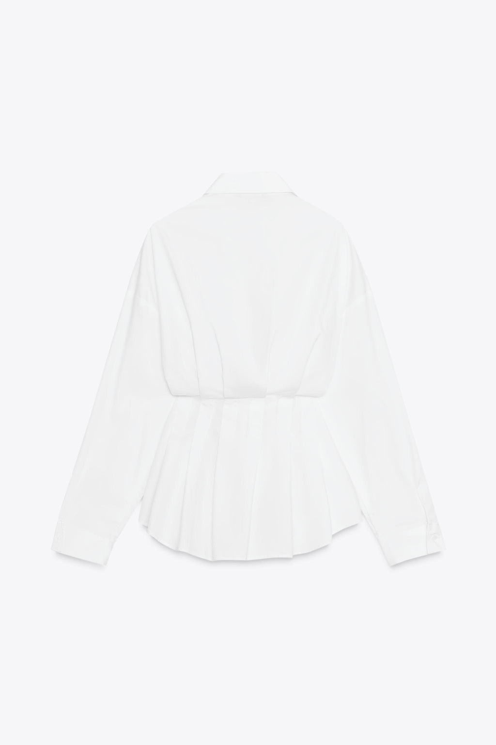 PLEATED POPLIN SHIRT - Zara фото 6