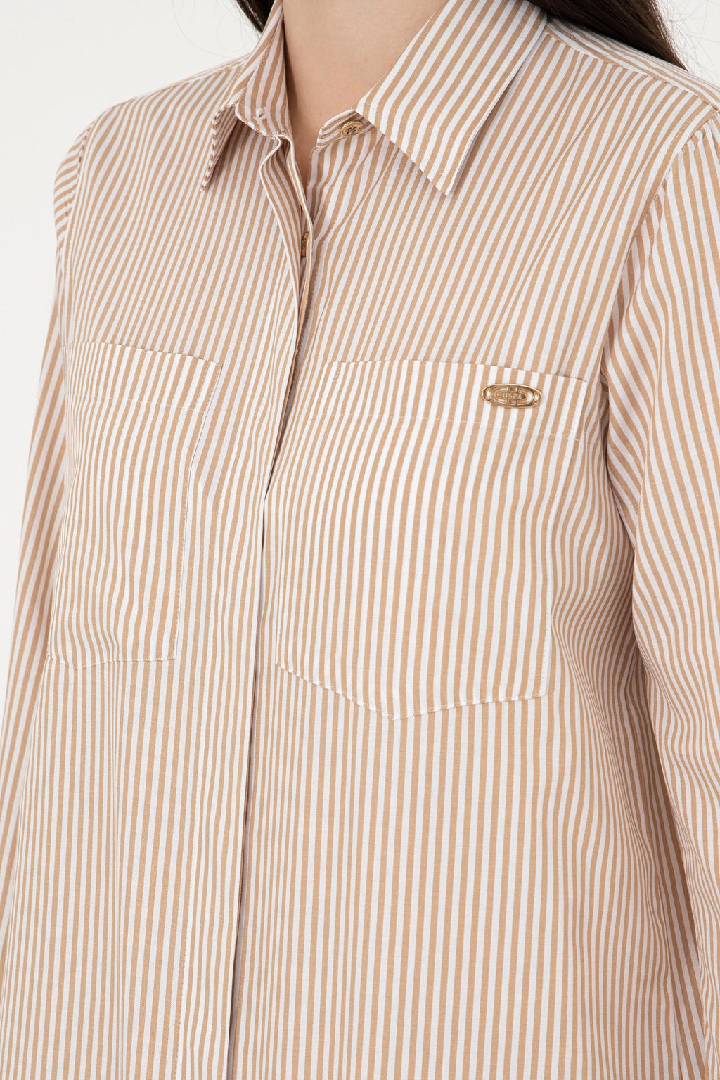 Женское тканое платье в песочную полоску - U.s. polo assn фото 6