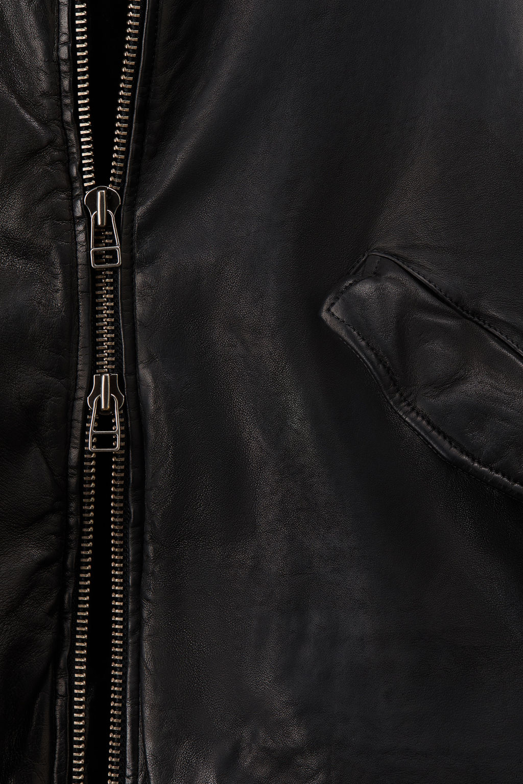 Chaqueta de aviador de corte holgado en piel - H&m фото 7