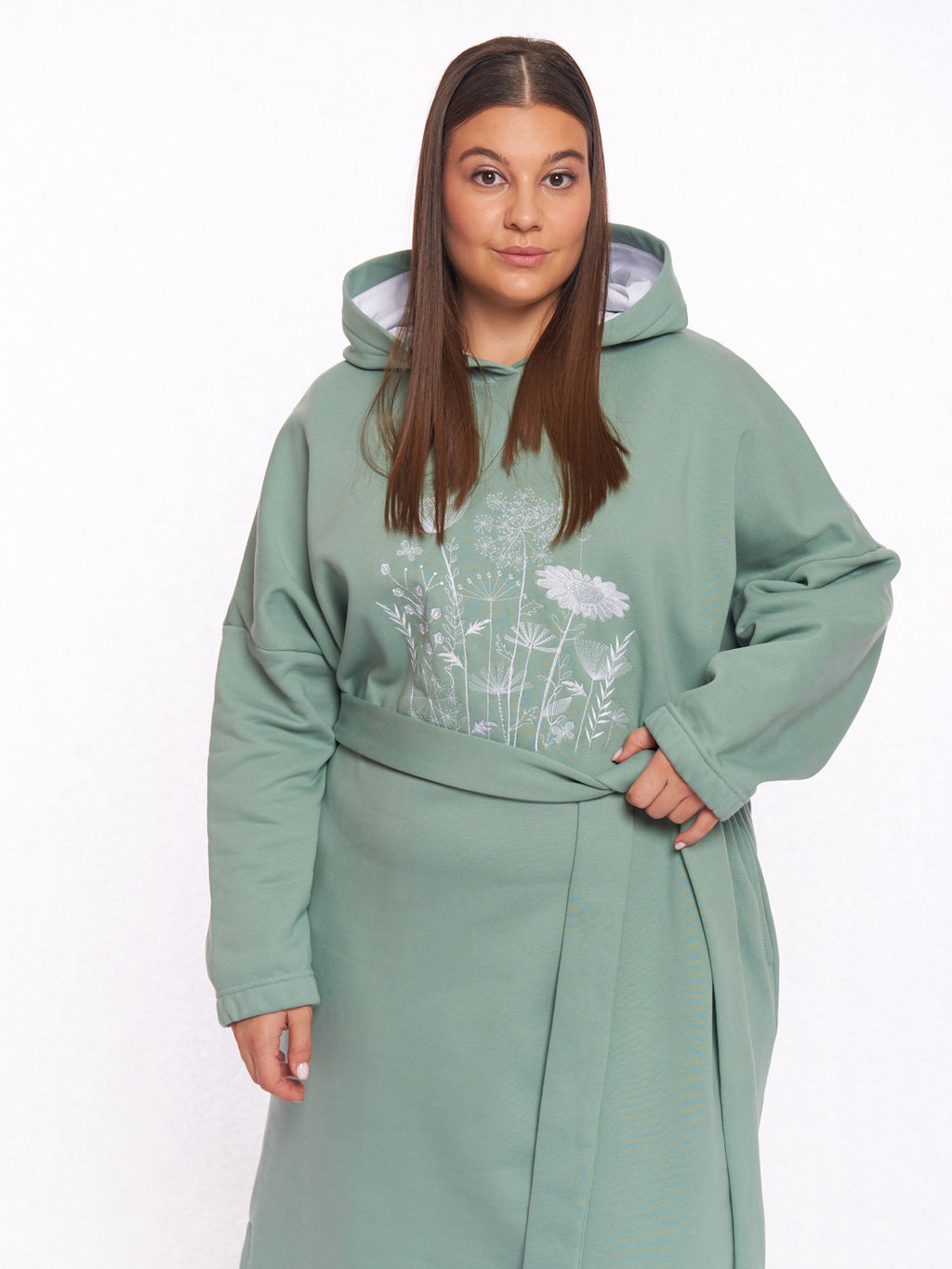 Платье толстовка PP83261GRN38 - Артесса фото 3
