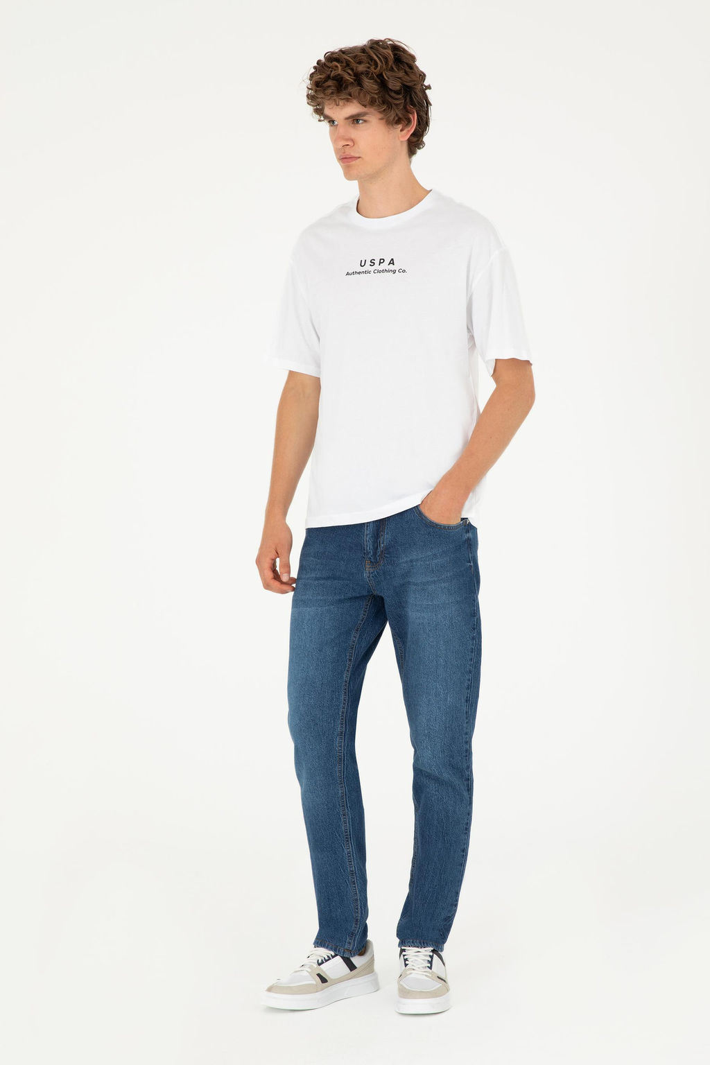 Мужская белая футболка Неожиданная скидка в корзине - U.s. polo assn фото 4