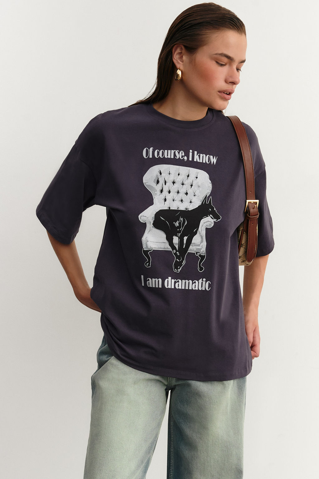 Футболка с принтом Dramatic Dog