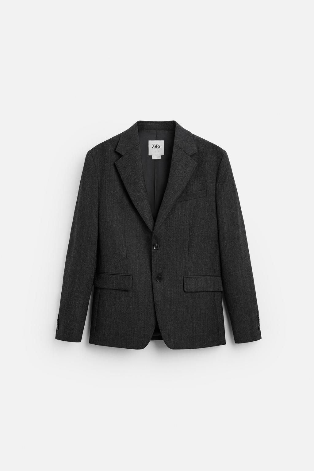 WOOL TWILL SUIT BLAZER - Zara фото 6