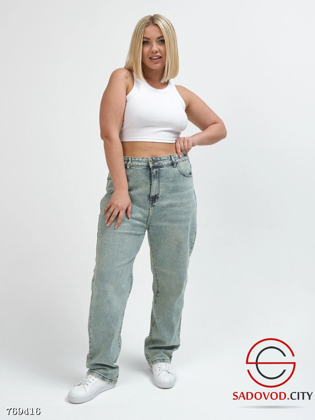 Джинсы мом стрейч женские - Bruno фото 6