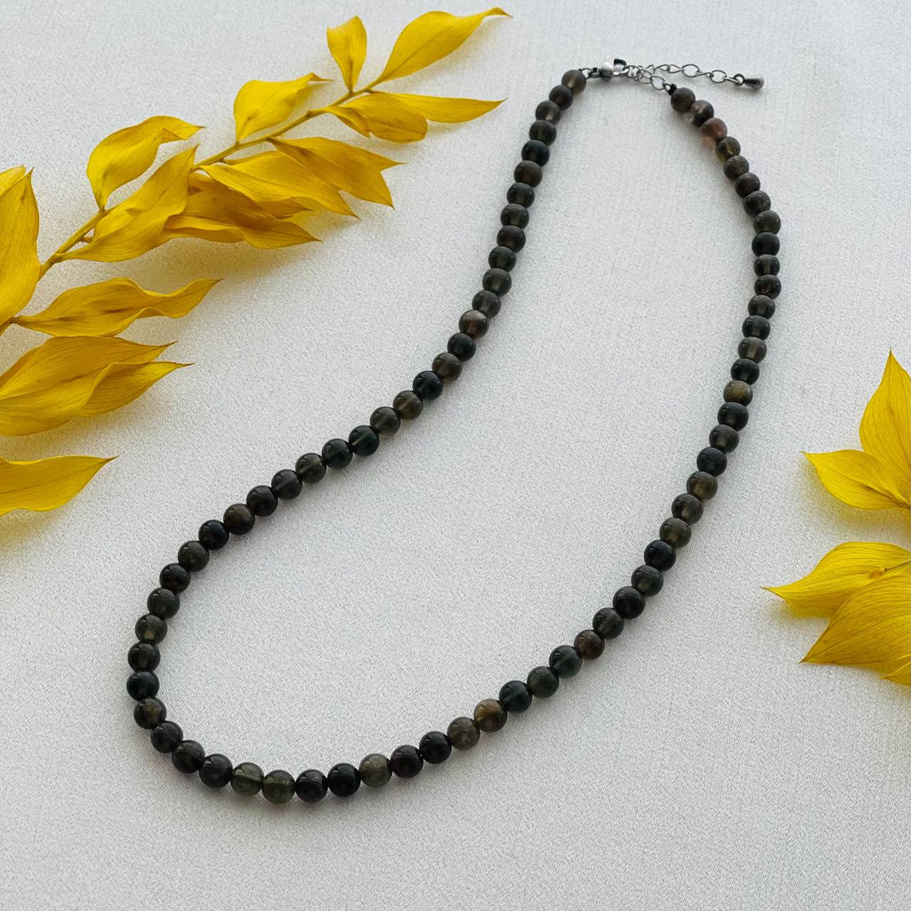 Бусы из Кошачьего глаза "Скаполит" 45 см +
