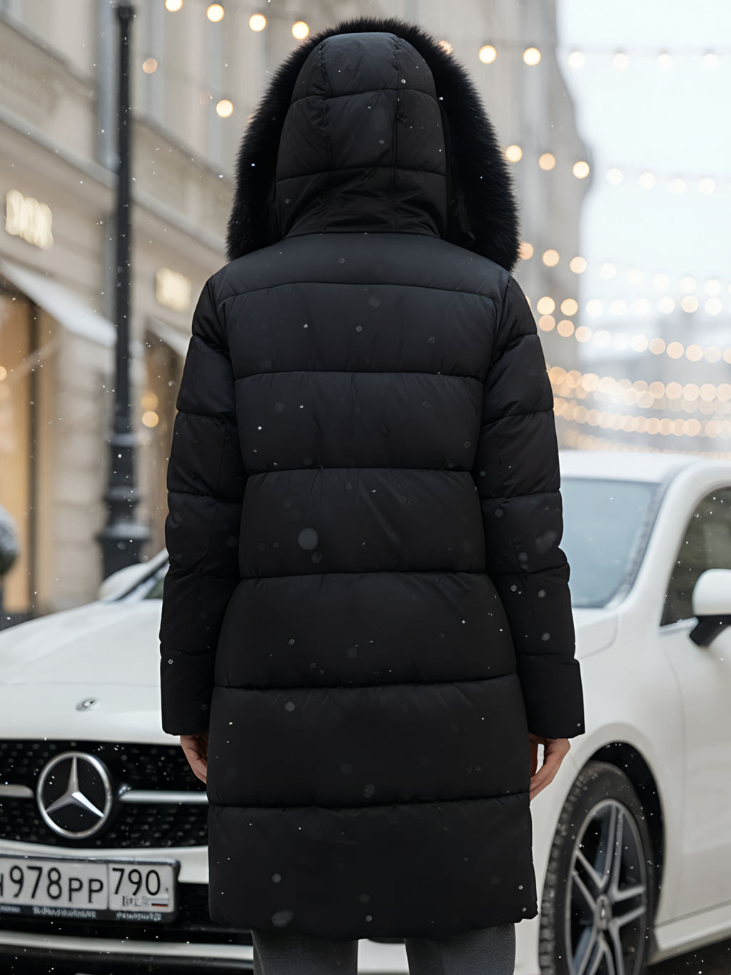 Пальто зимнее утепленное с мехом и капюшоном Бренд: Visdeer