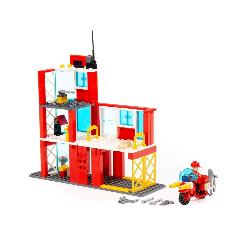 Конструктор Классик Город. Пожарная часть-1.5 (159 элементов) (в коробке) - Полесье фото 3