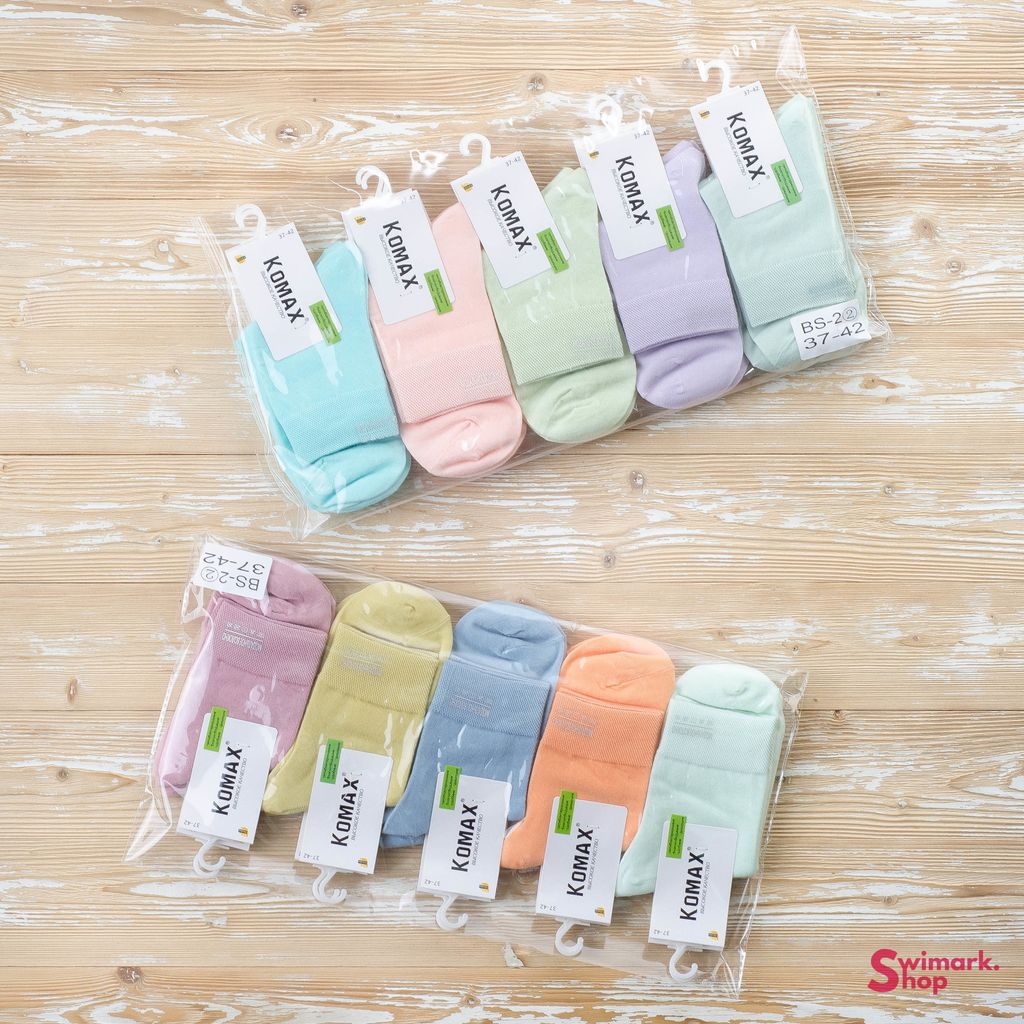 Носочки женские высокие цветные BS-2, 10 пар в уп. - Swimark фото 2