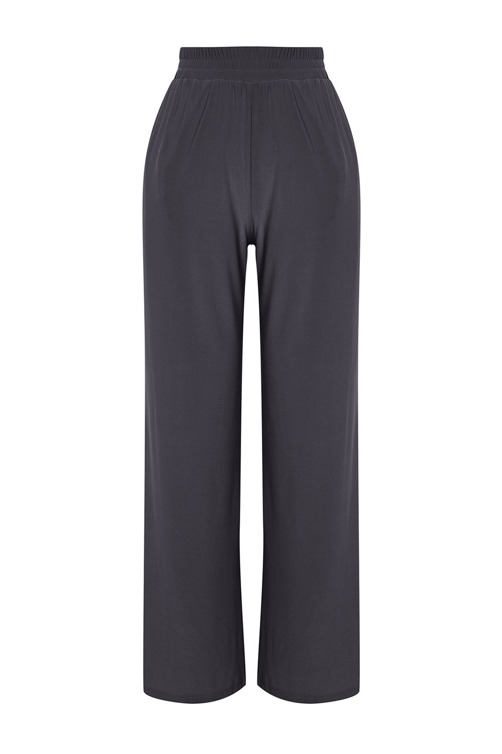 Antrasit Wide Leg/Rahat Kesim Yuksek Bel Esnek Pantolon TWOSS23PL00129