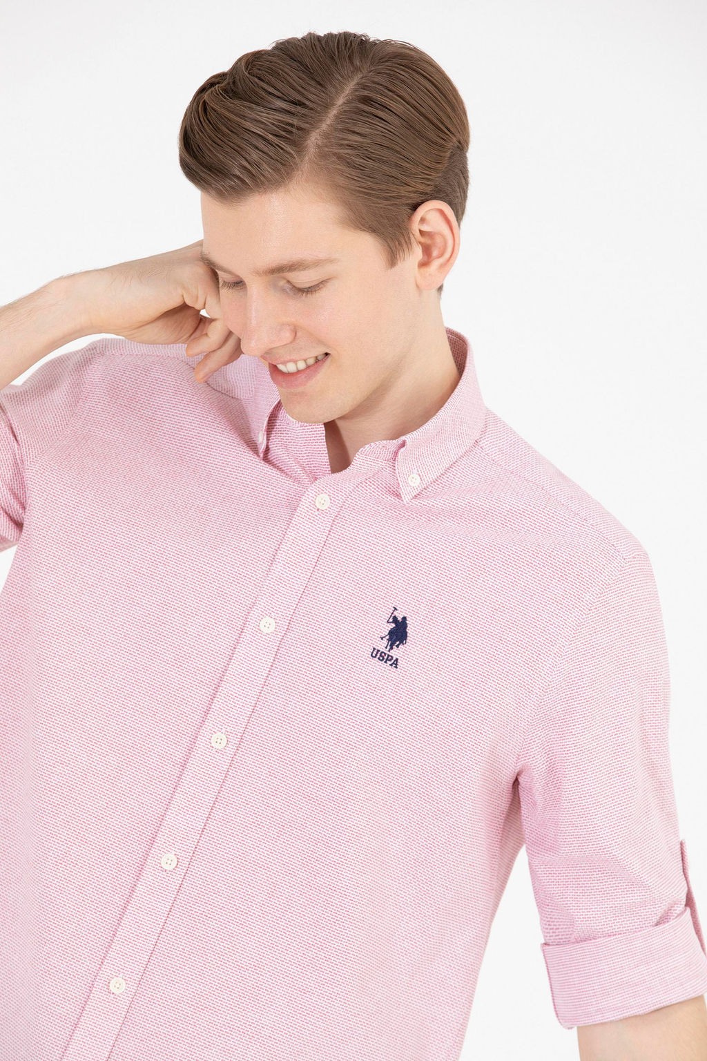 U. S. Polo Assn Мужская красная рубашка с длинным рукавом Неожиданная скидка в корзине - U.s. polo assn фото 17