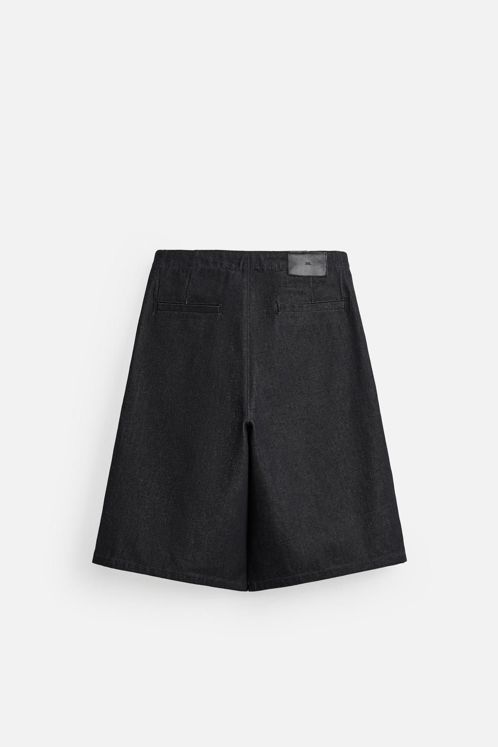 PLEATED WIDE-LEG JORTS - Zara фото 6