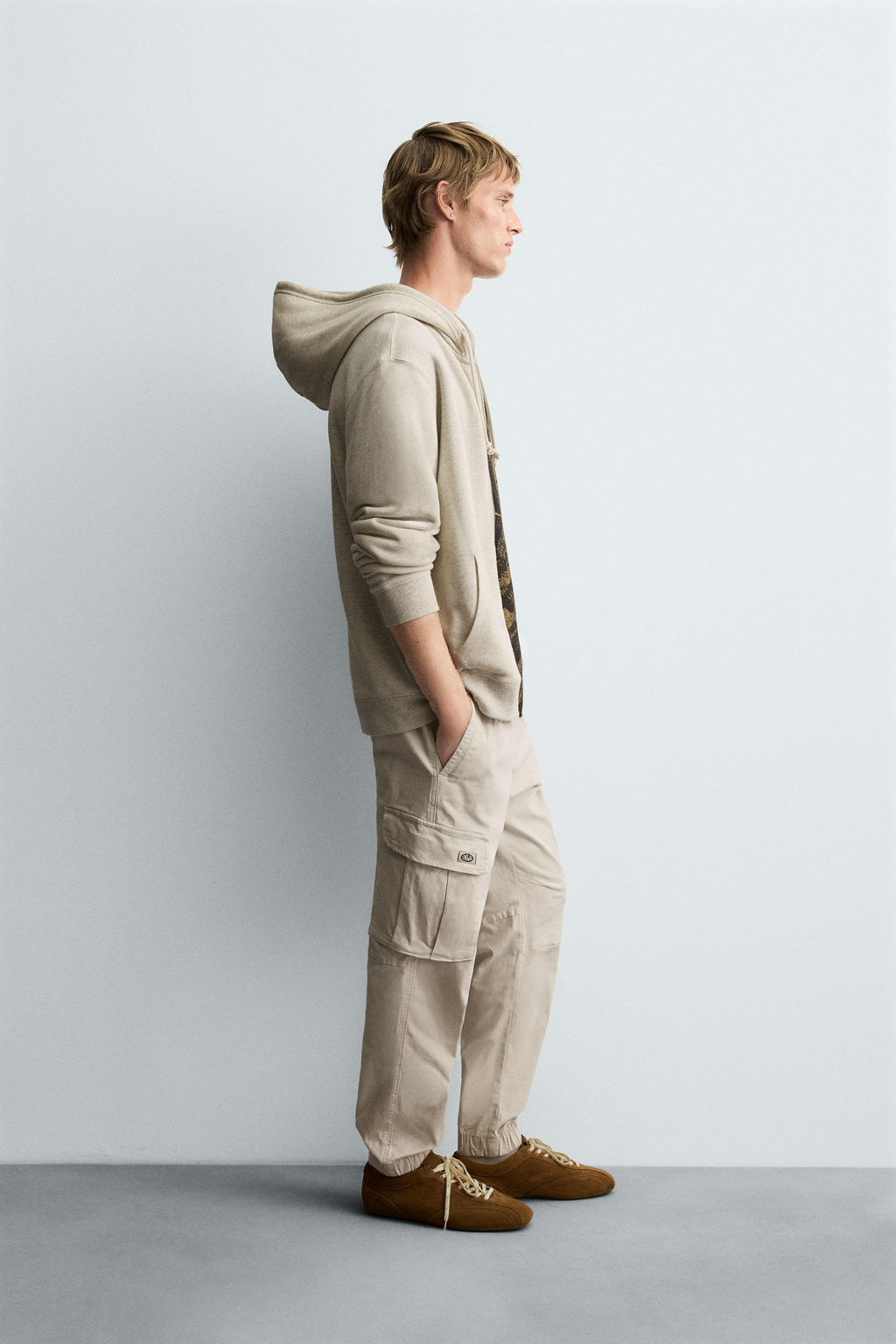 PANTAL?N CARGO SLIM FIT / Hielo - Zara фото 4