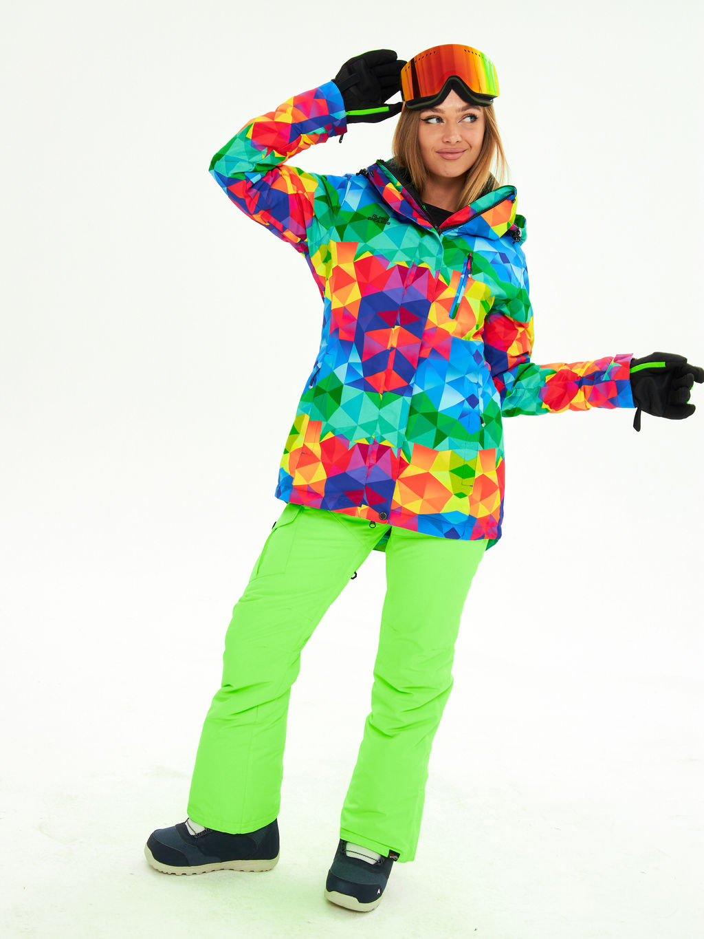 Женская горнолыжная сноубордическая куртка Alpha Endless Ultra Chaleur SNB 423/316_6 Разноцветный  фото 50