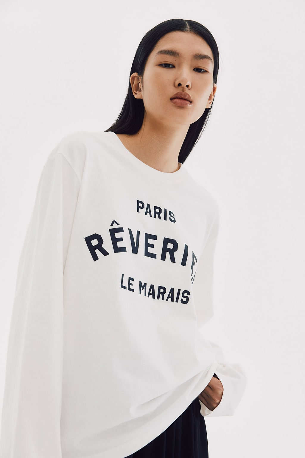 Camiseta de manga larga en punto - H&m фото 3