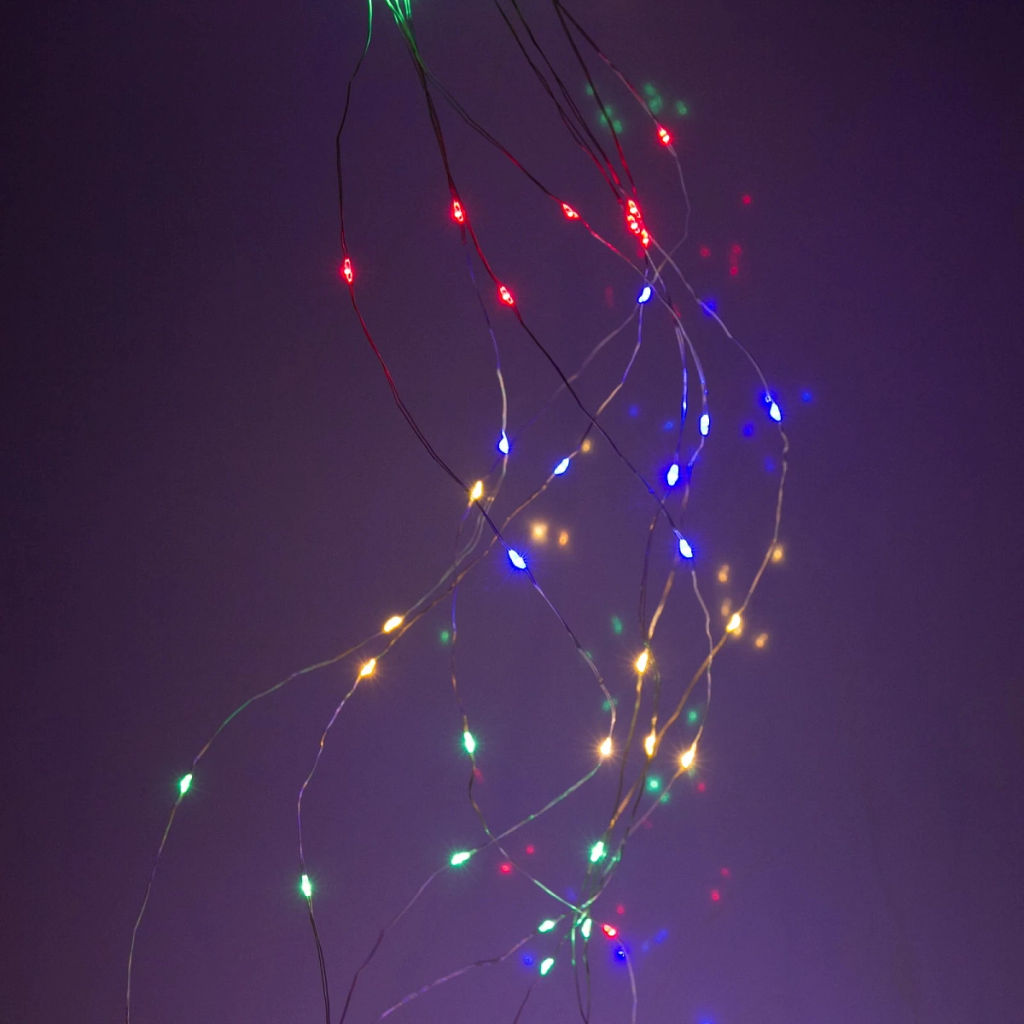 Гирлянда для дома "Волшебный хвост" 2,0 м, 8 нитей, 160 ламп,, IP-40, Мультицвет (постоянное свечение)