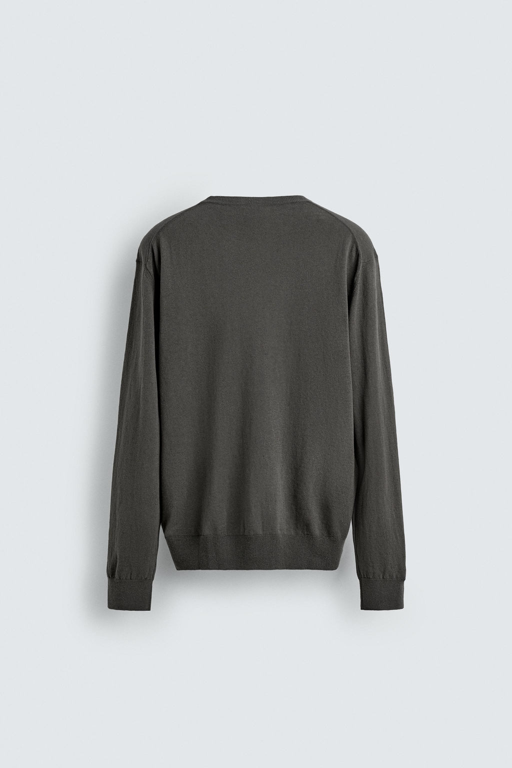 JERSEY REGULAR FIT ALGOD?N - LINO / Gris - Zara фото 7