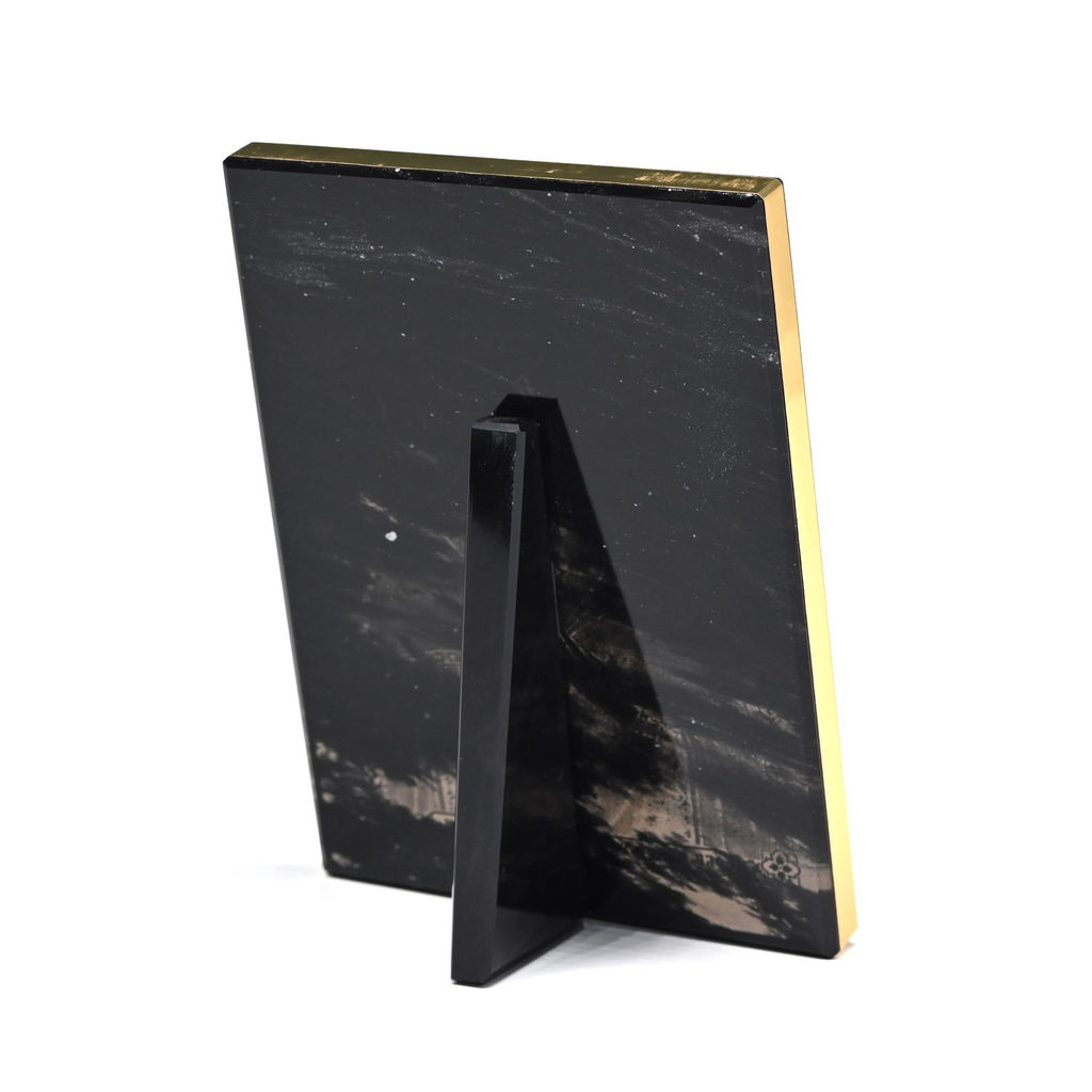 Икона настольная из обсидиана 70*30*95мм "Семистрельная". Радуга камня