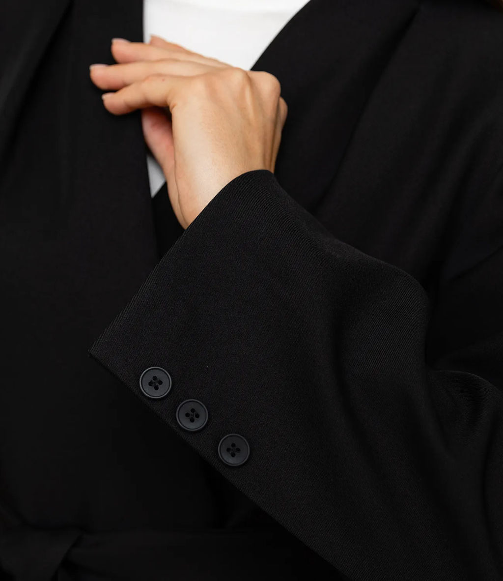 Жакет #КТ9703, чёрный