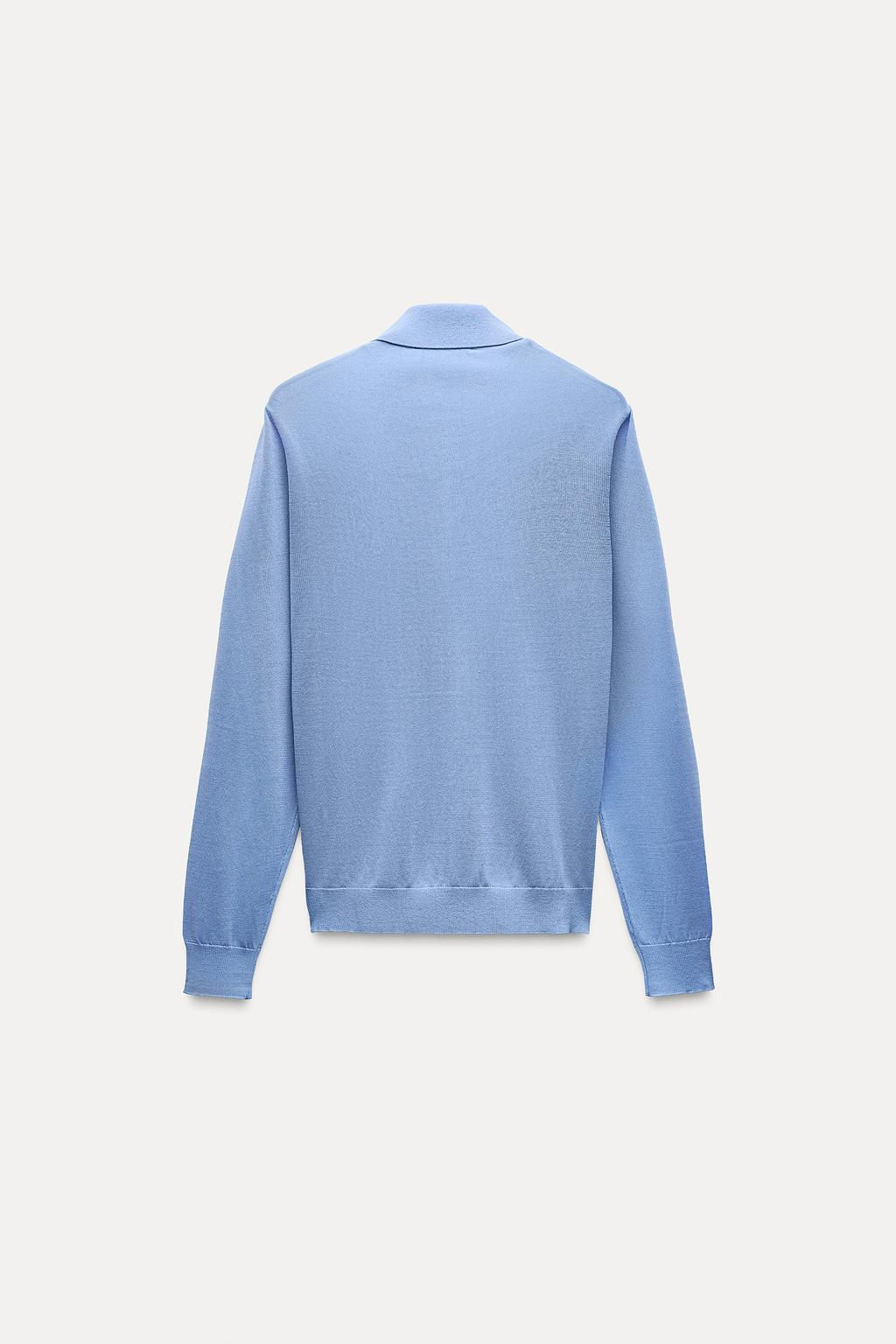 KNIT POLO SHIRT WITH BUTTONS - Zara фото 4