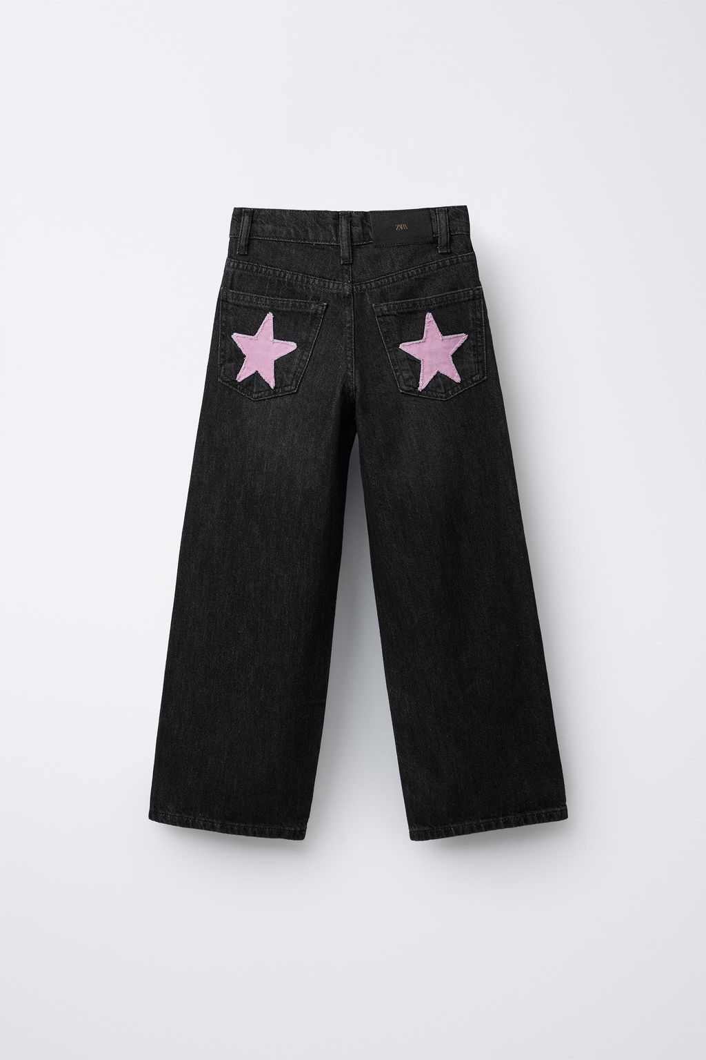 WIDE-LEG JEANS WITH STAR PATCHES - Zara фото 2