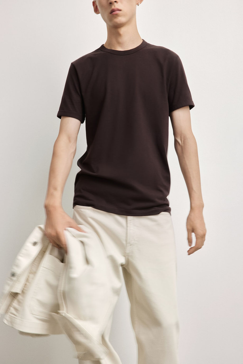 Camiseta de algodon Slim Fit - H&m фото 3