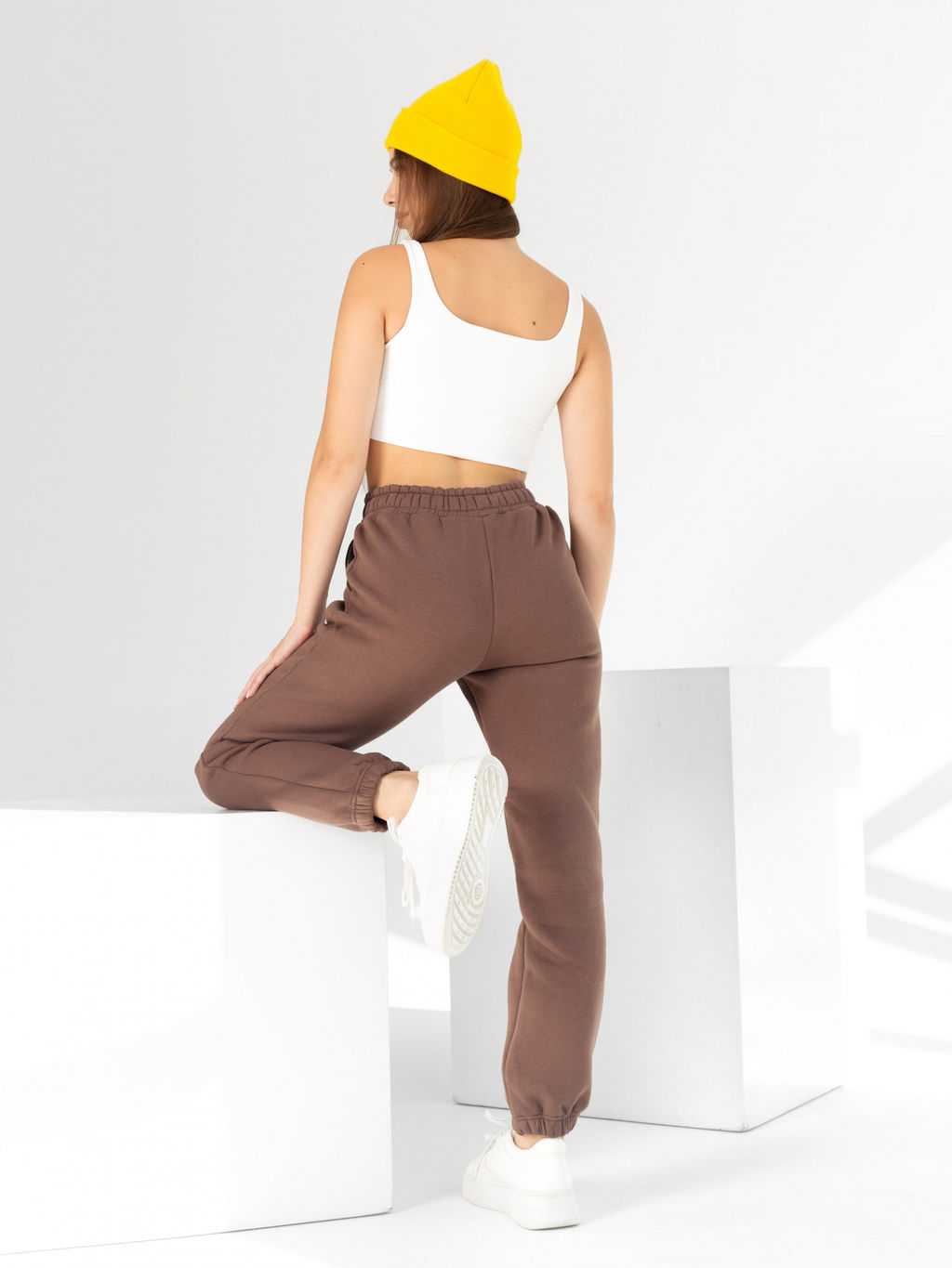 Брюки женские футер начес 3-х нитка пенье РОКСИ ШОКОЛАД - Domtrik фото 5