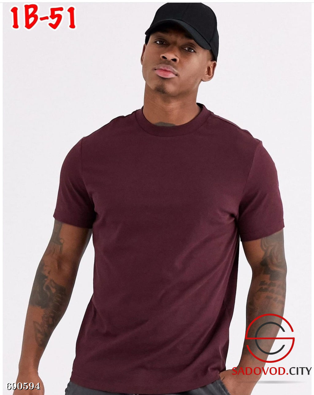 Мужская футболка однотонная - Bruno фото 8