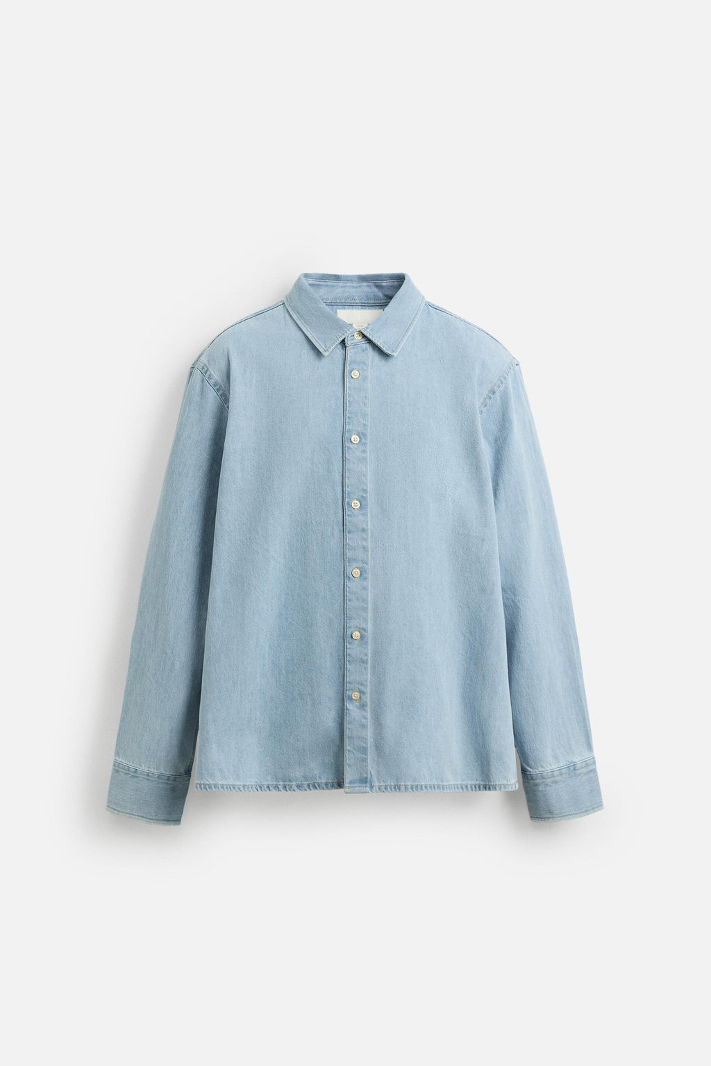 REGULAR FIT DENIM SHIRT - Zara фото 14