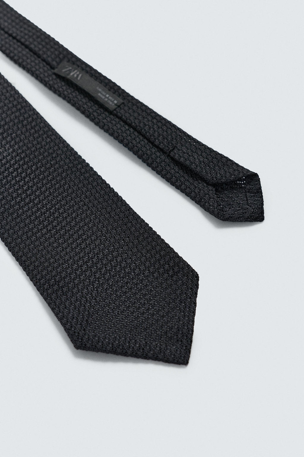 CORBATA ESTRUCTURA 100%SEDA AARON LEVINE X ZARA / Negro  фото 5