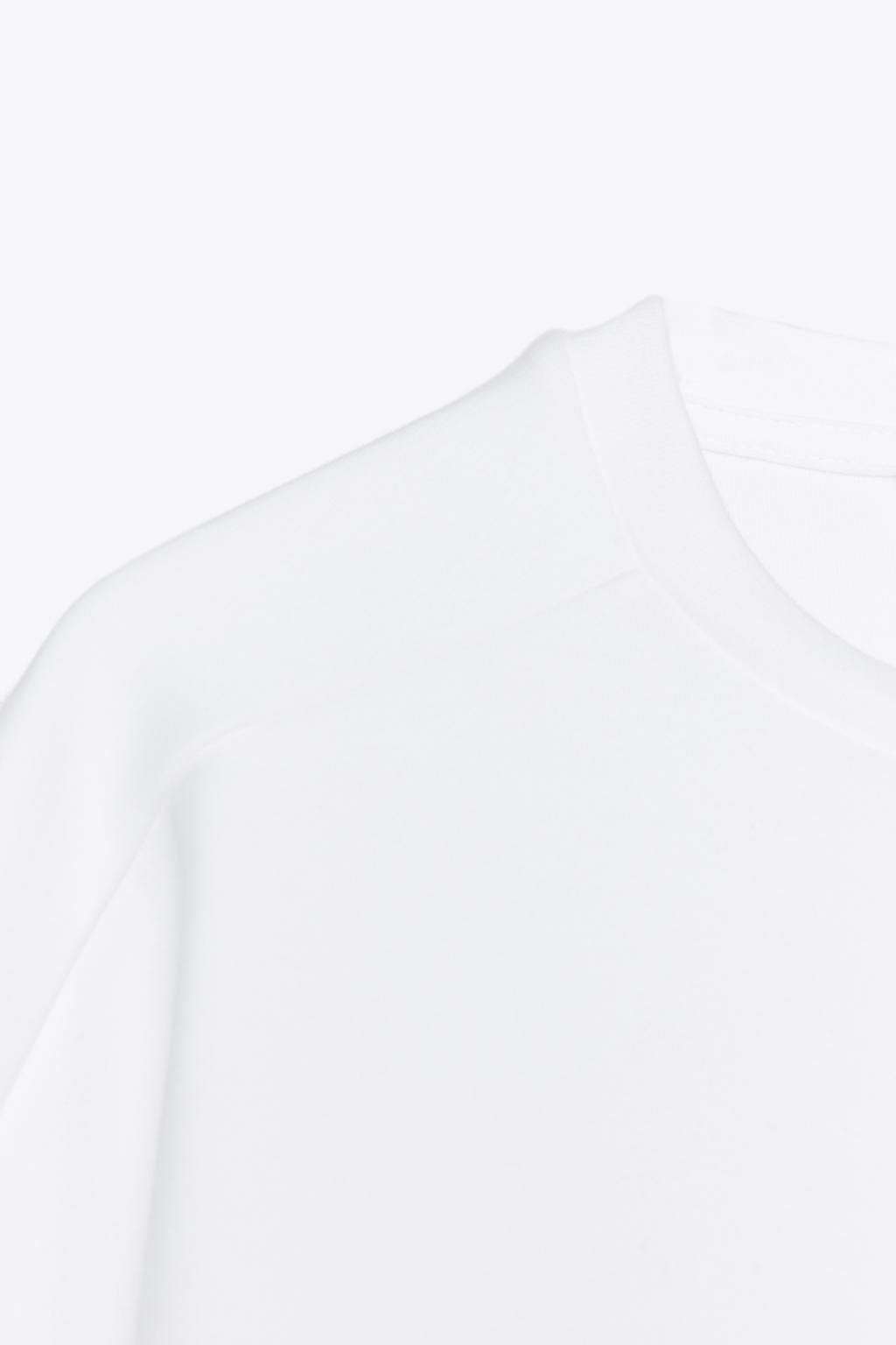 SHORT SLEEVE INTERLOCK SWEATSHIRT - Zara фото 8