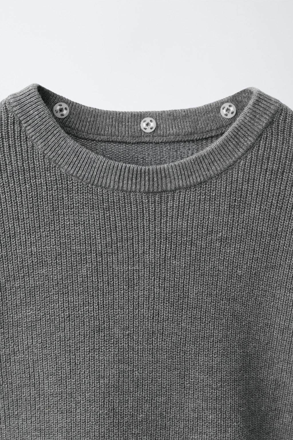 JERSEY PUNTO CUELLO DESMONTABLE / Gris - Zara фото 5