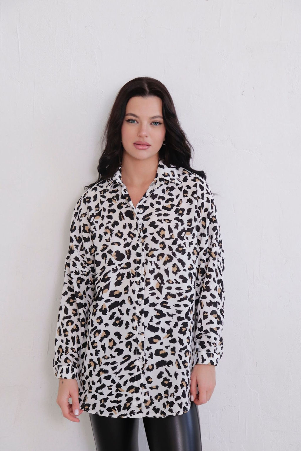 11420 Рубашка белая с принтом - Martichelli фото 13