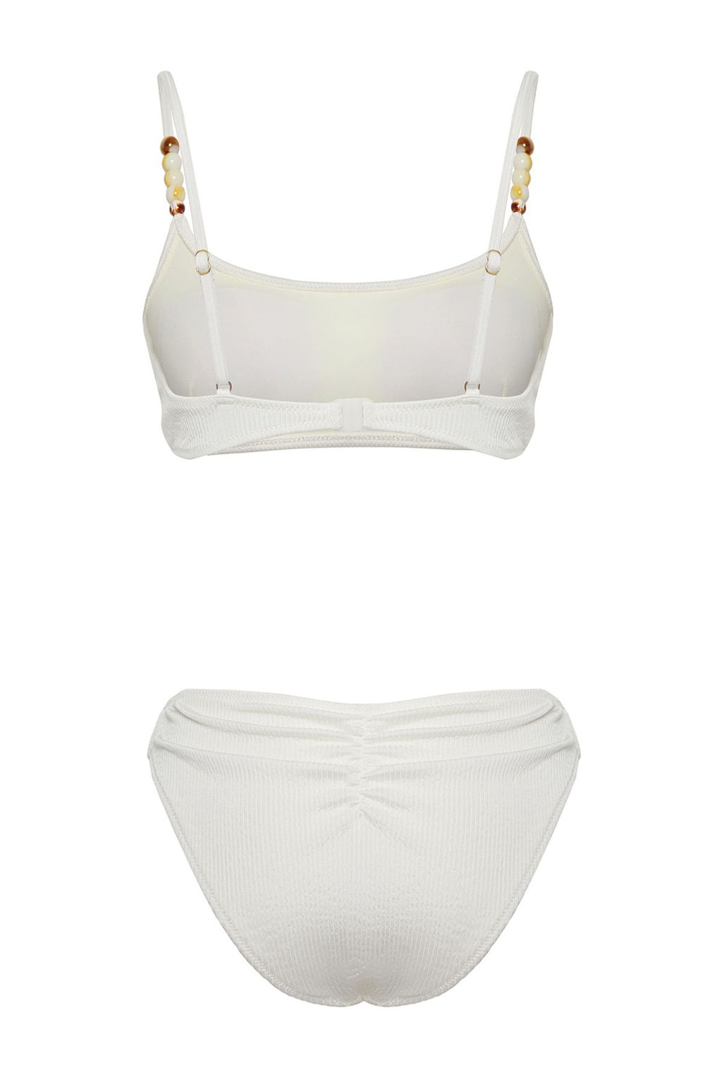 TRENDYOLMILLA Mavi Bralette Boncuk Aksesuarl? Dokulu Regular Bikini Tak?m? TBESS25BT00057  фото 6