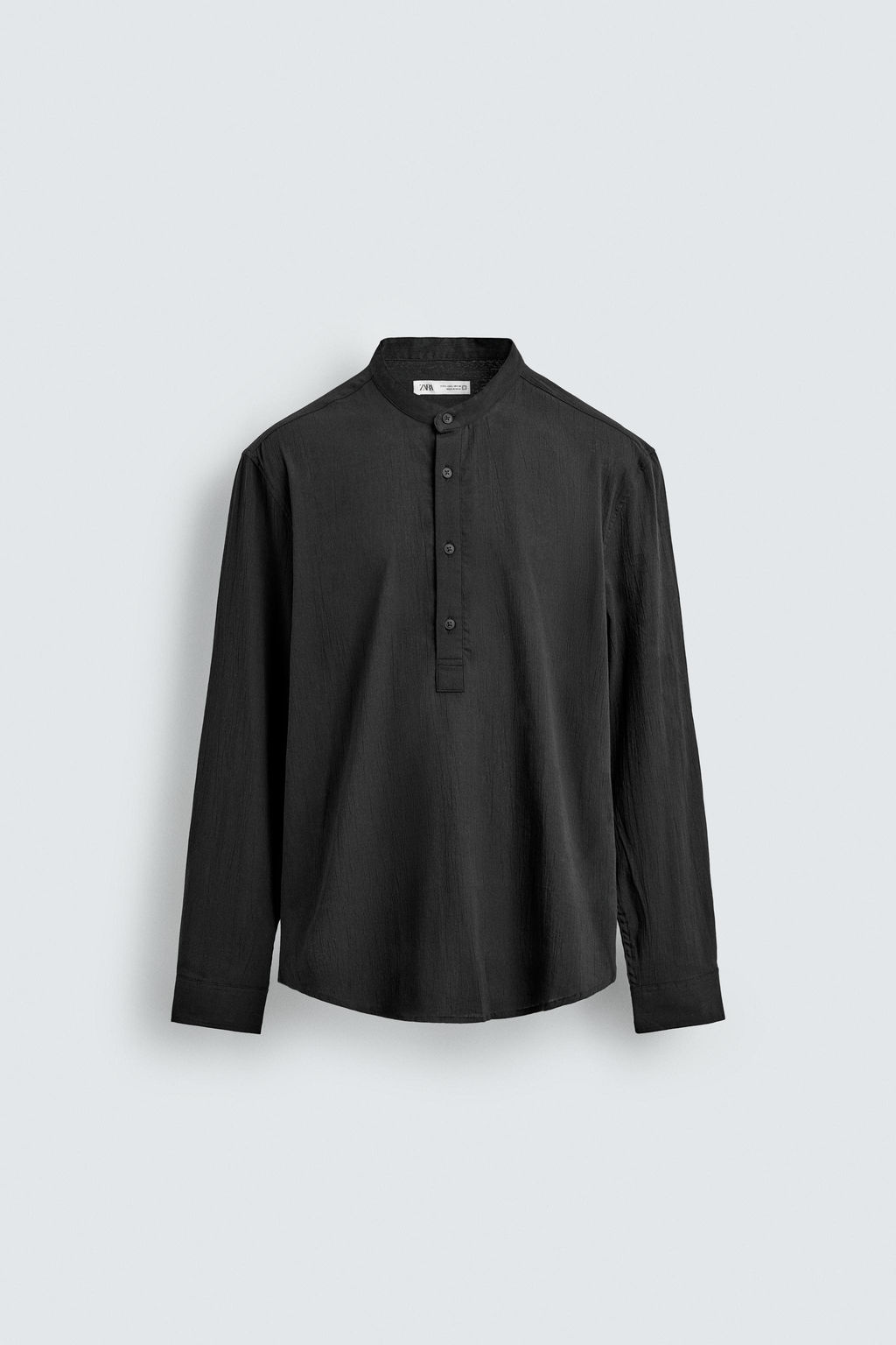 CAMISA EFECTO ARRUGADO / Carb?n - Zara фото 7