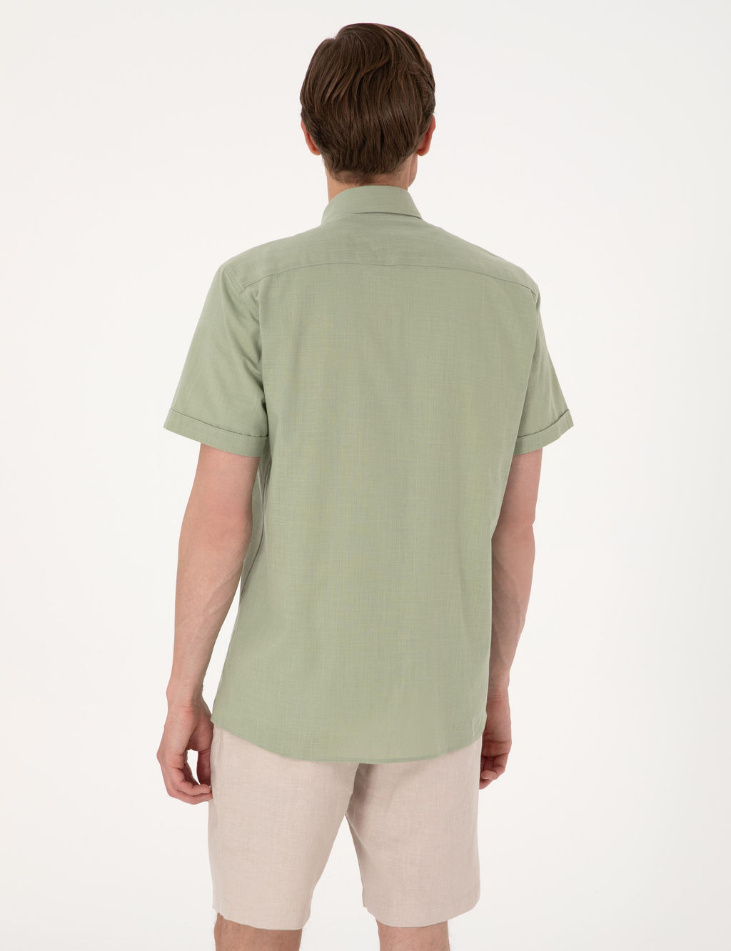 Ye_il Regular Fit K_sa Kollu G_mlek - Pierre cardin фото 5
