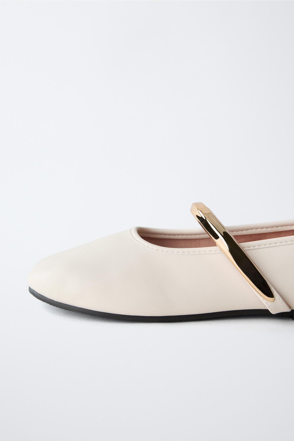 BALLERINA SHOES WITH METAL STRAP - Zara фото 6