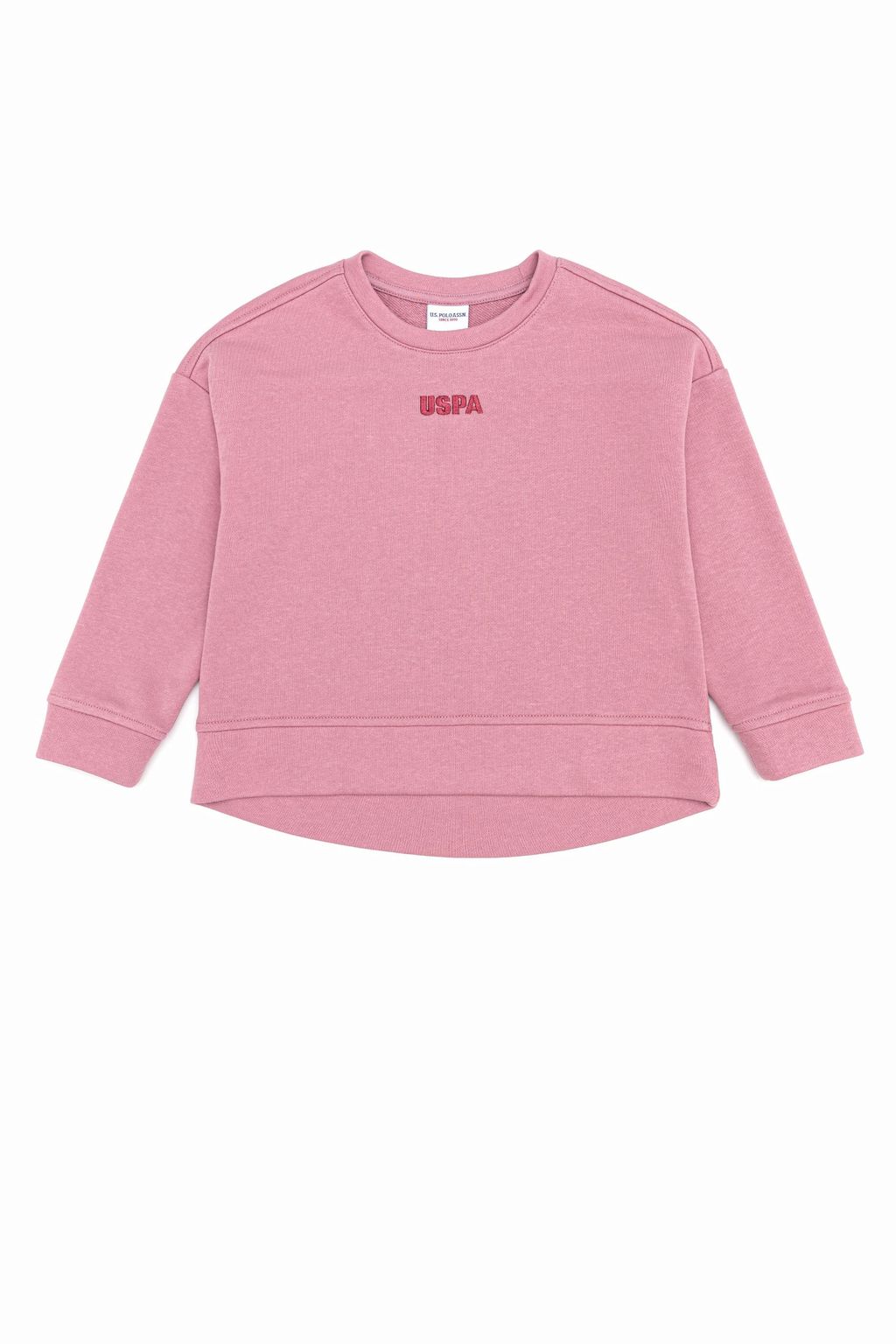 U. S. Polo Assn Детский базовый свитшот с круглым вырезом Magnolia