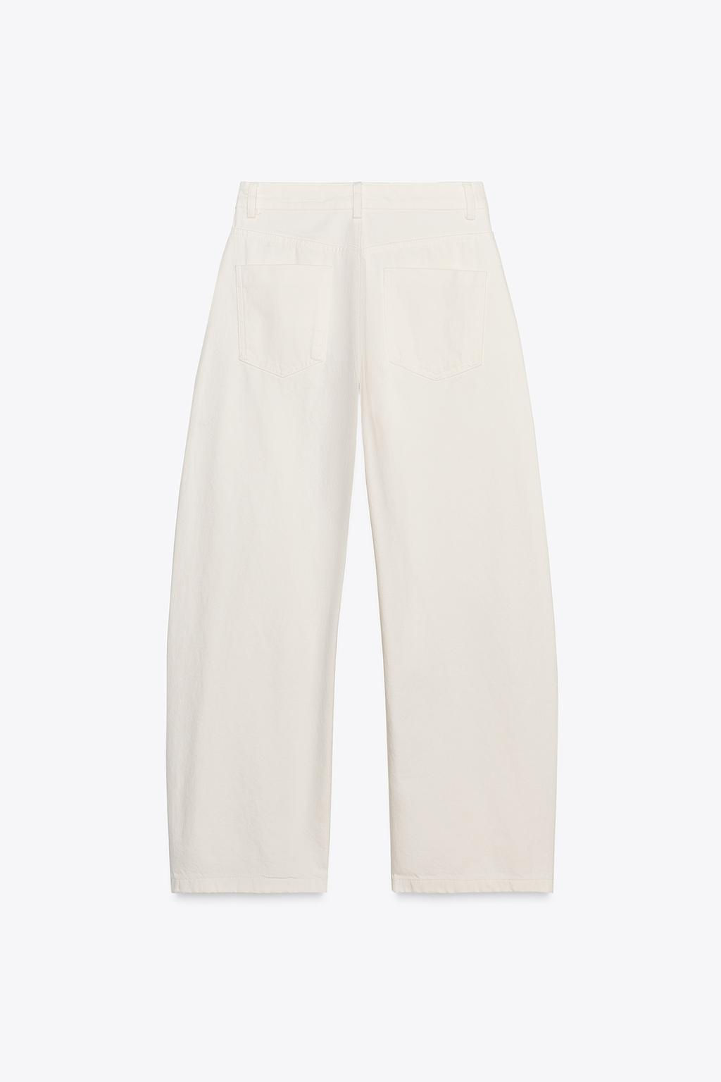 ZW COLLECTION BARREL MID-RISE JEANS - Zara фото 4