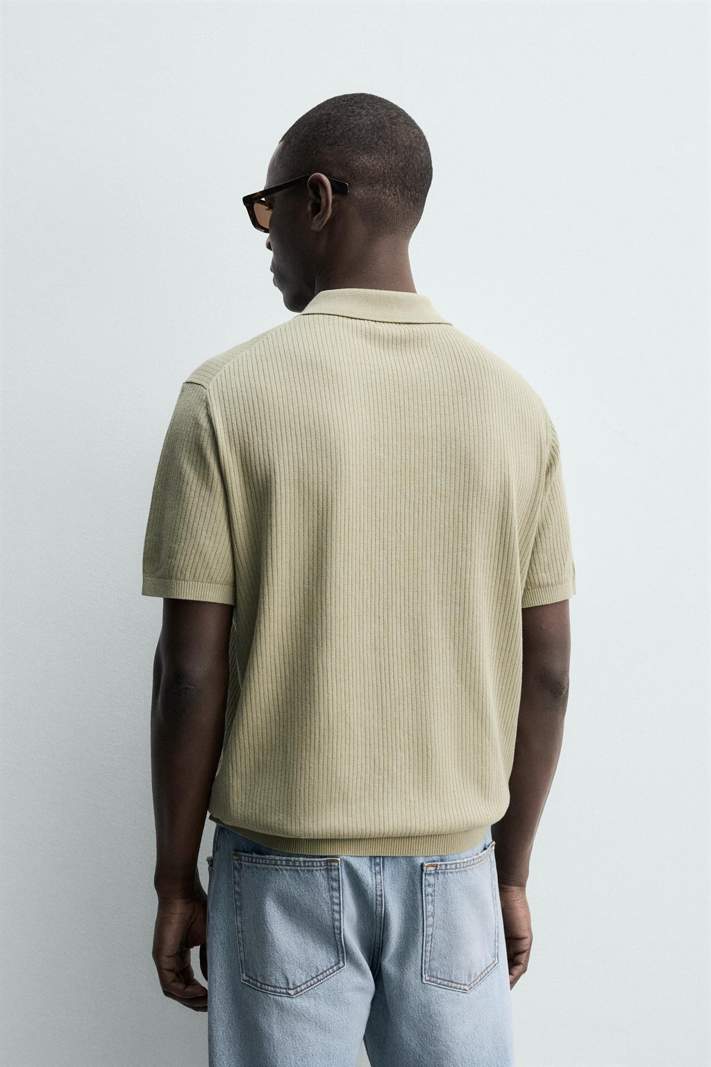 POLO PUNTO CANAL? / verde lavado - Zara фото 3