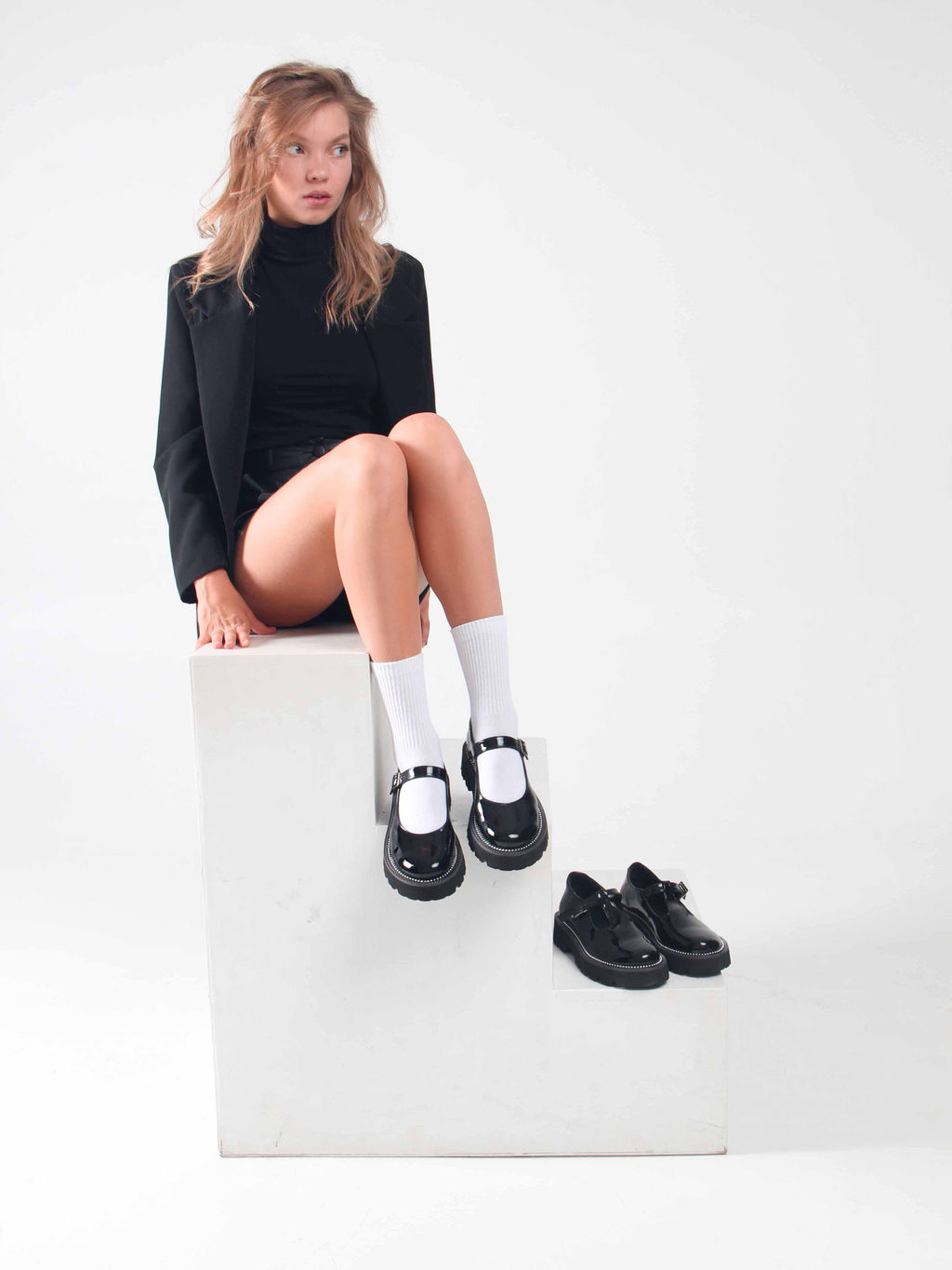 Туфли полуботинки 1003.5151bl. Черный