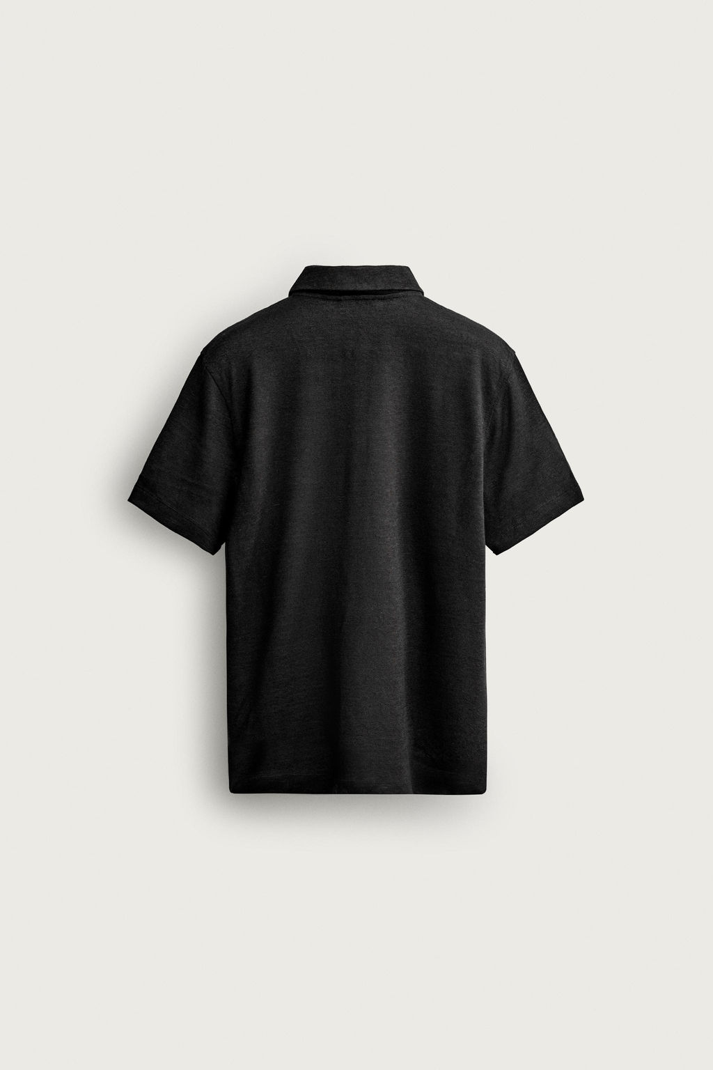 POLO REGULAR FIT C??AMO - VISCOSA / Negro - Zara фото 8
