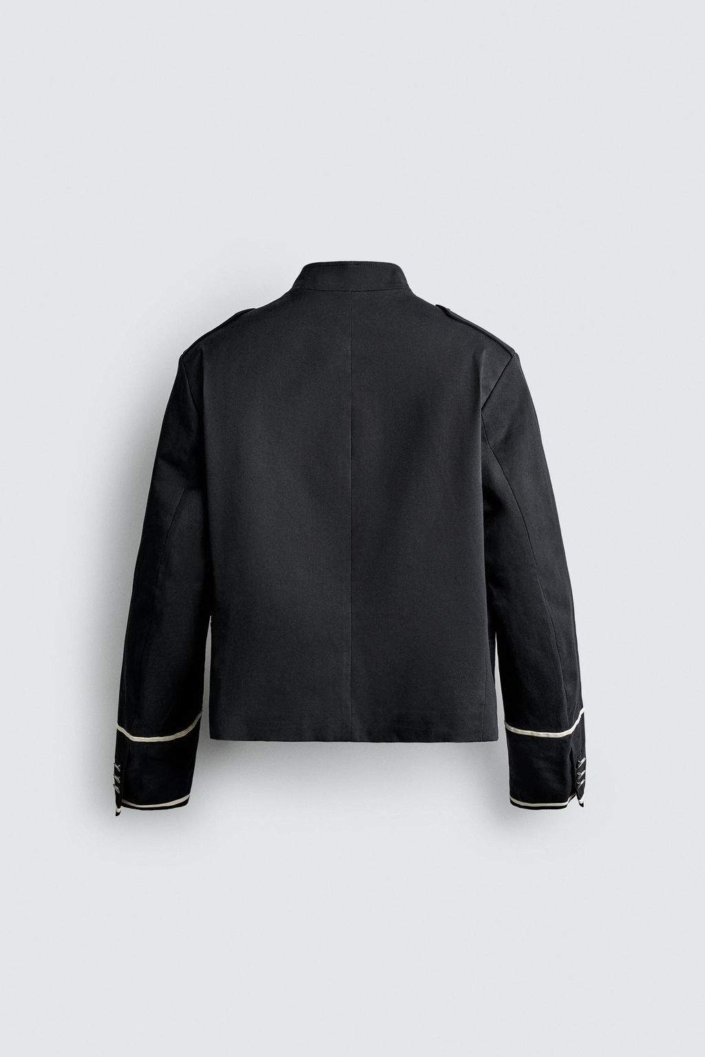 CHAQUETA CROPPED FIT CONTRASTES / Azul - Zara фото 9