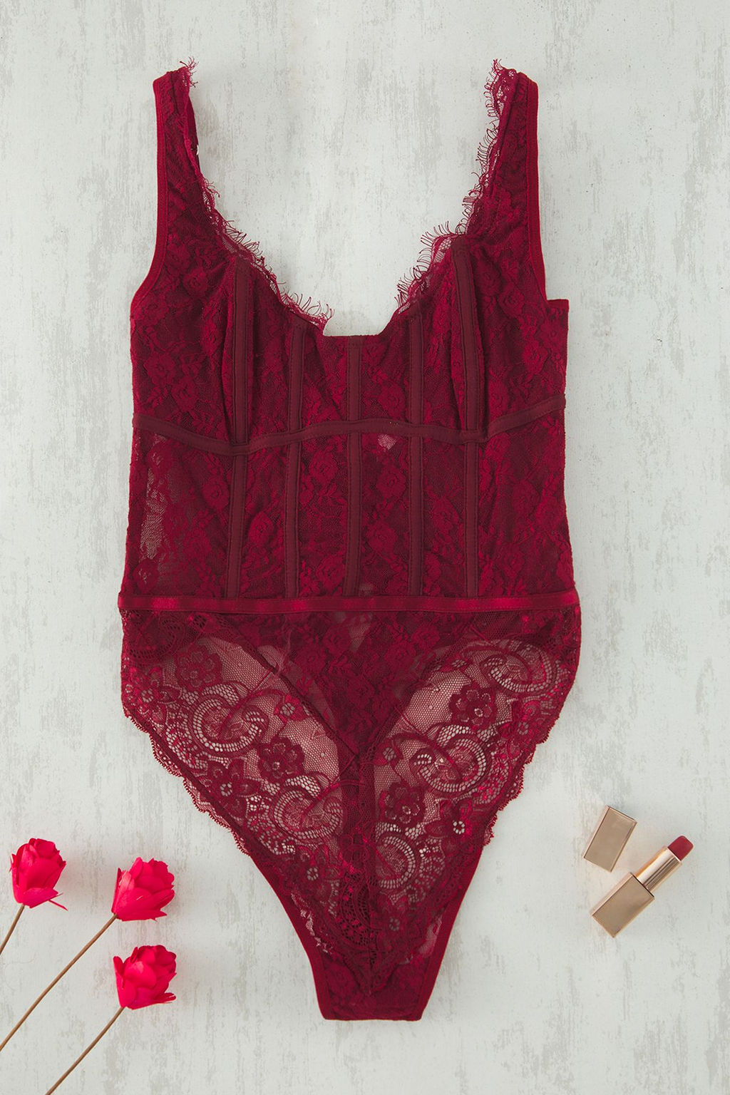 TRENDYOLMILLA Siyah Dantel Balen Detayl? Kaps?z C?tc?tl? Orme Body THMSS25BD00001  фото 5