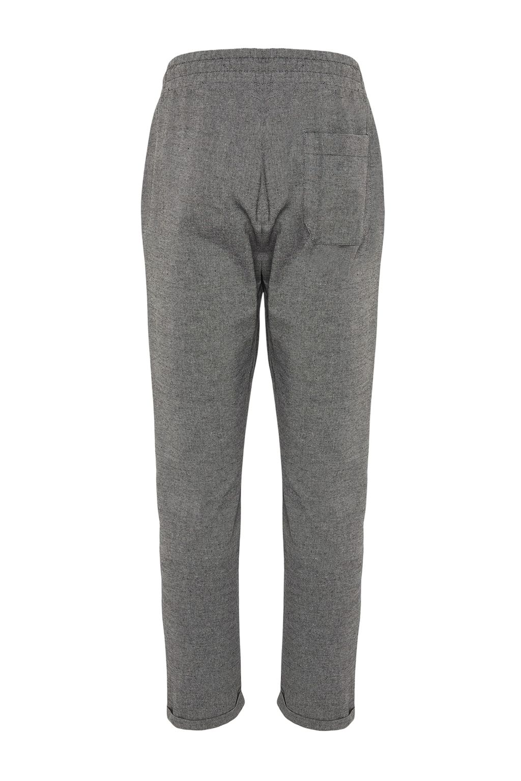 TRENDYOL MAN Siyah Regular Fit Lastikli Beli Baglamal? Kumas Duble Paca Pantolon TMNSS22PL0029 - Trendyolmilla фото 9