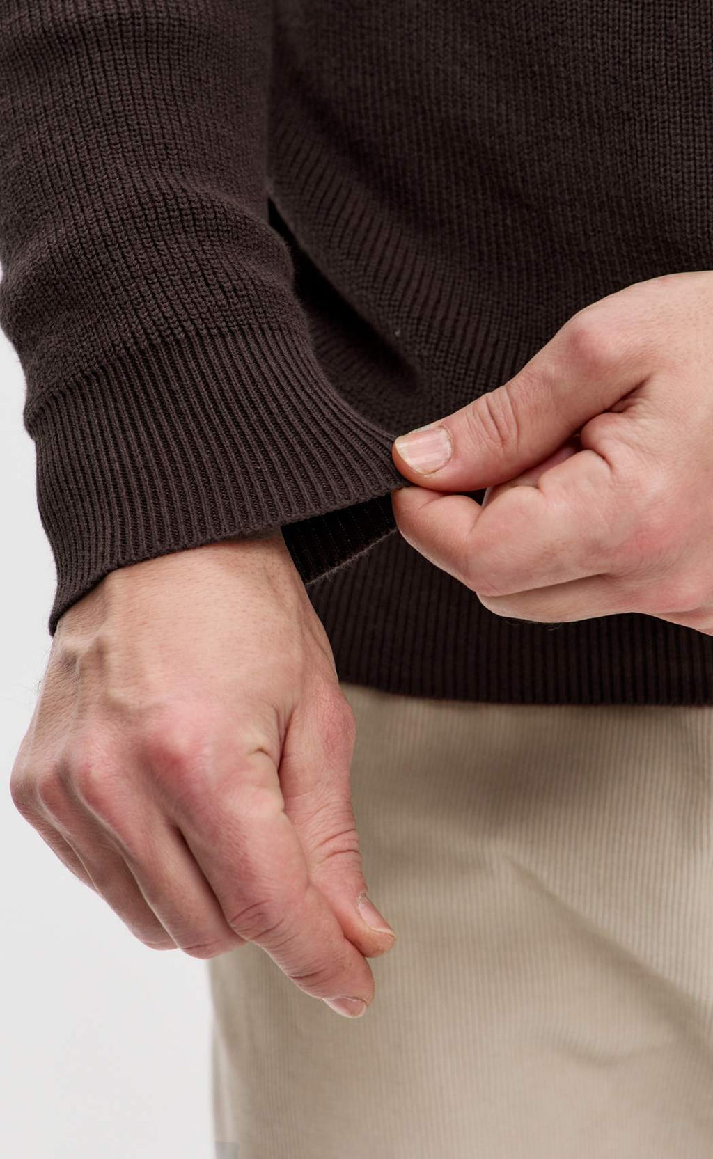 Джемпер Primm P421-15-4702 из хлопка с шерстью коричневый фото 5