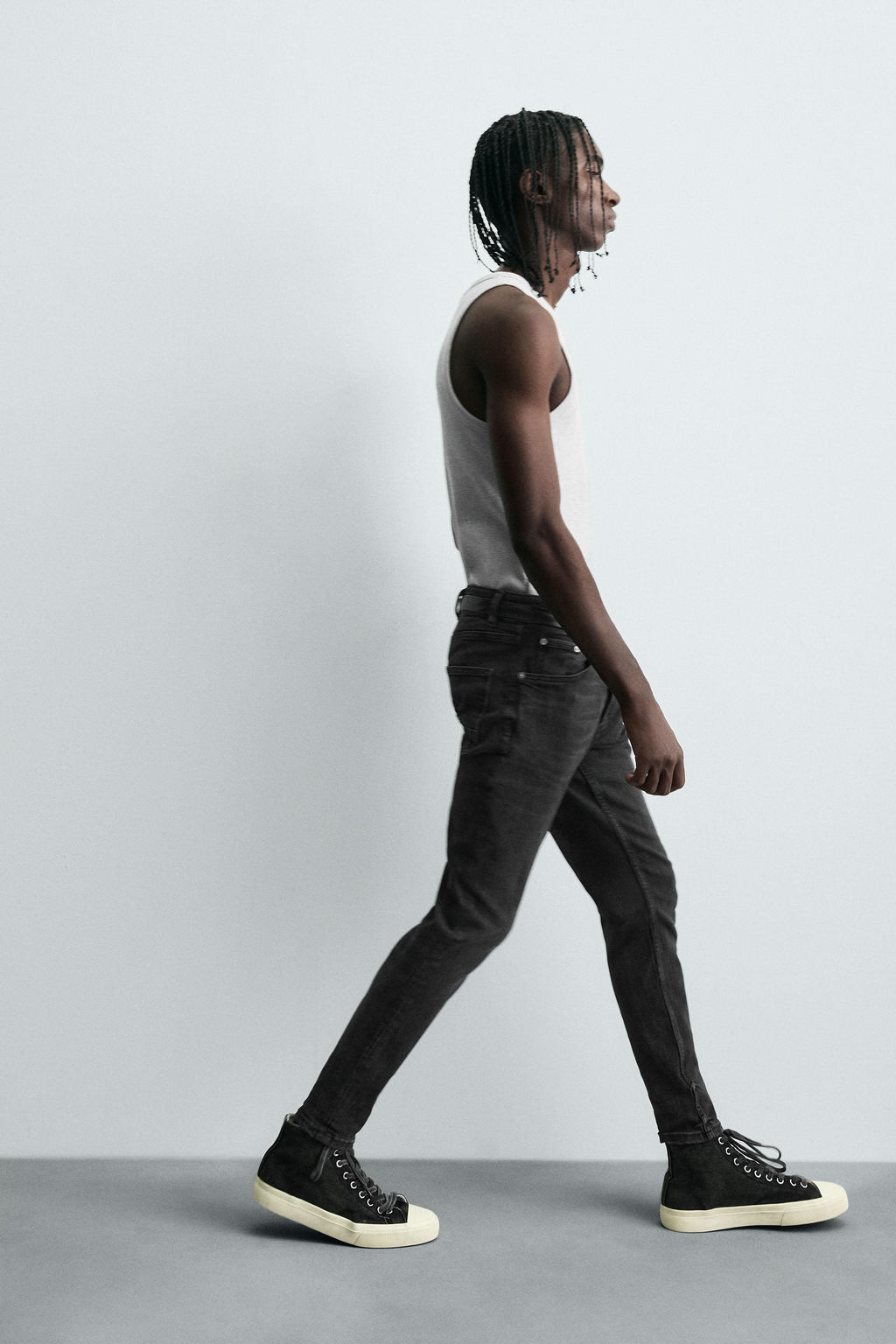 JEANS SKINNY CROPPED FIT / Carb?n - Zara фото 6