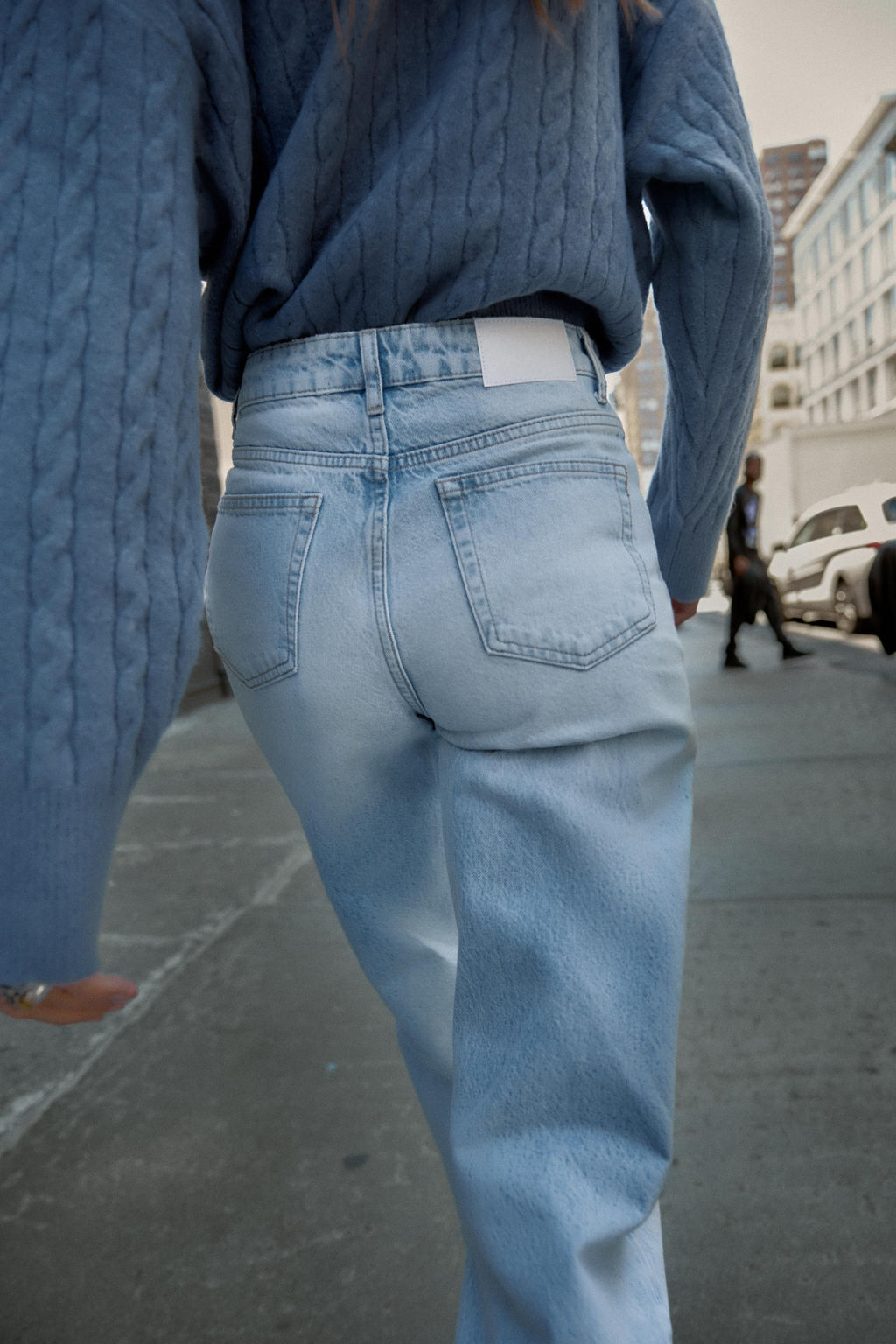 JEANS Z.04 FULL LENGTH HIGH-WAIST - Zara фото 12