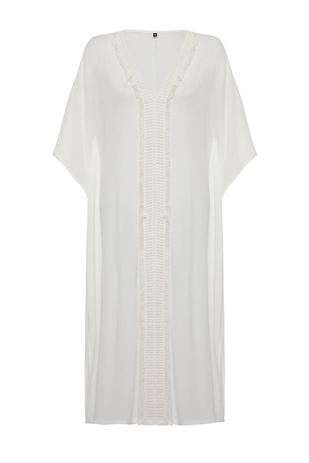 TRENDYOLMILLA Siyah Maxi Dokuma Plaj Elbisesi TBESS25EL00013  фото 6